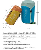 Ultralight Mummy Sleeping Bag – Duck Down for Outdoor Camping and Trekking