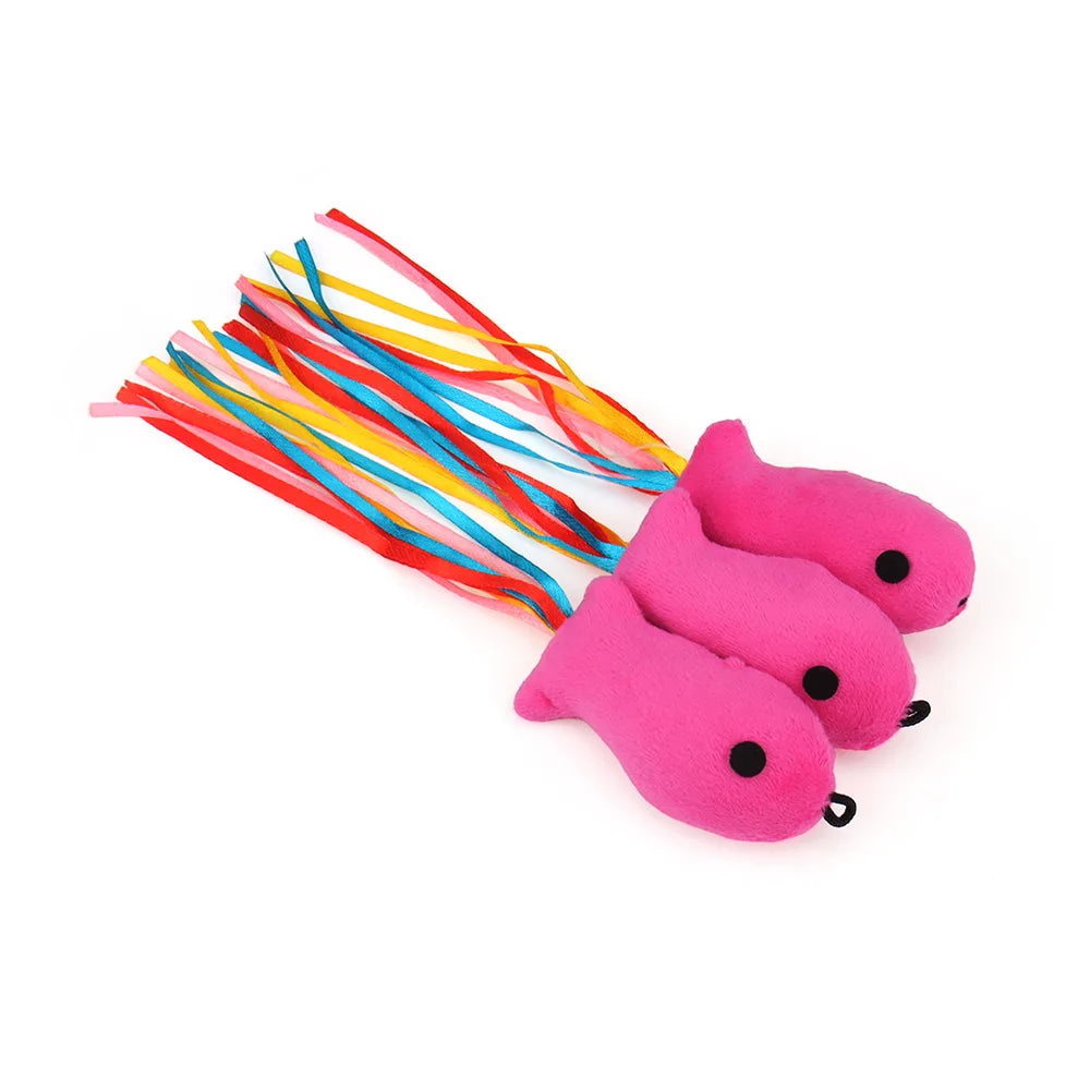 Fish Replacement Cat Toy – Steel Wire Teasing Attachments for Interactive Play
