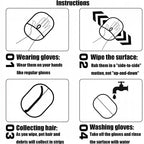Reusable Pet Hair Grooming Gloves – Double Sided Tool for Sofa and Carpet