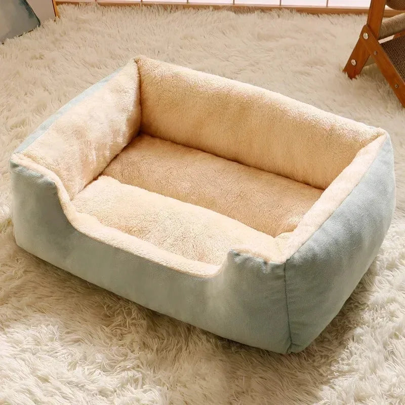 Plush Pet Bed Mat – Soft Winter Cushion for Cats and Small Dogs