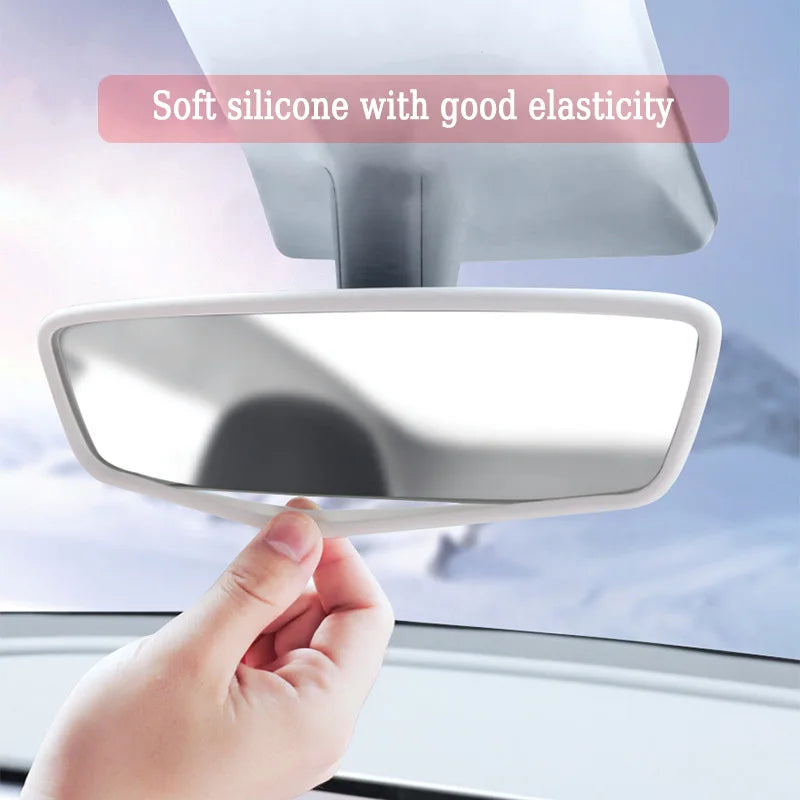 Silicone Rearview Mirror Protector – Interior Trim for Tesla Model 3 Y