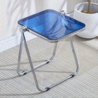 Transparent Acrylic Folding Side Table – Modern Coffee Table for Living Room
