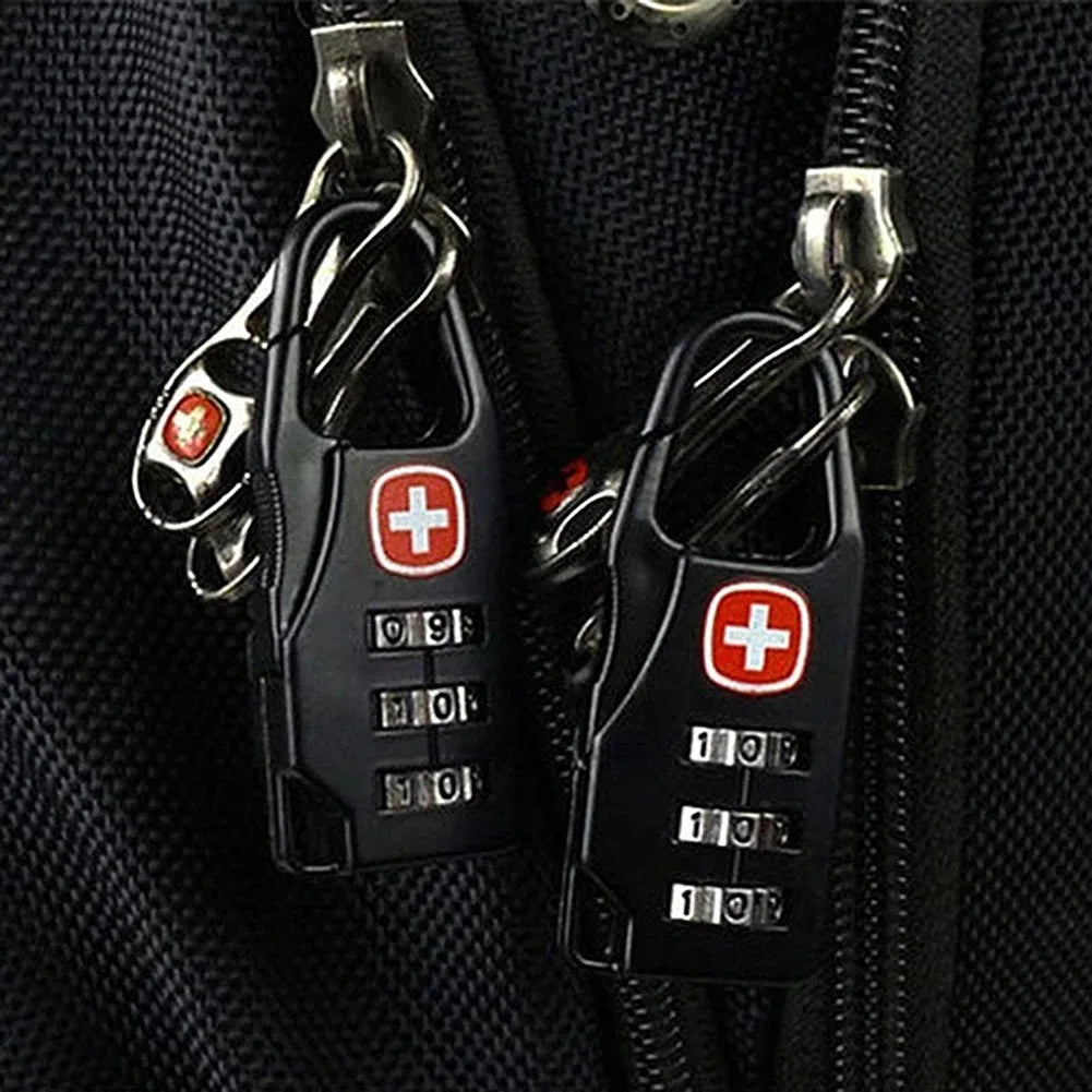 Portable Alloy Combination Padlock – Anti-theft Security for Travel Luggage