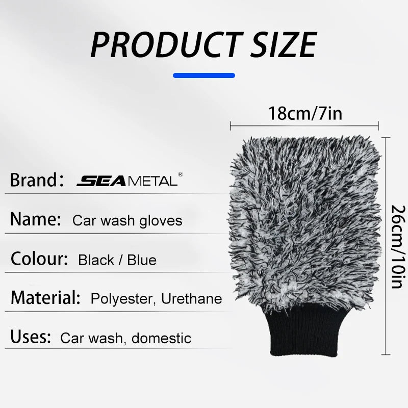Car Wash Brush – Plush Non-Slip Tool for Wheels and Rims Cleaning