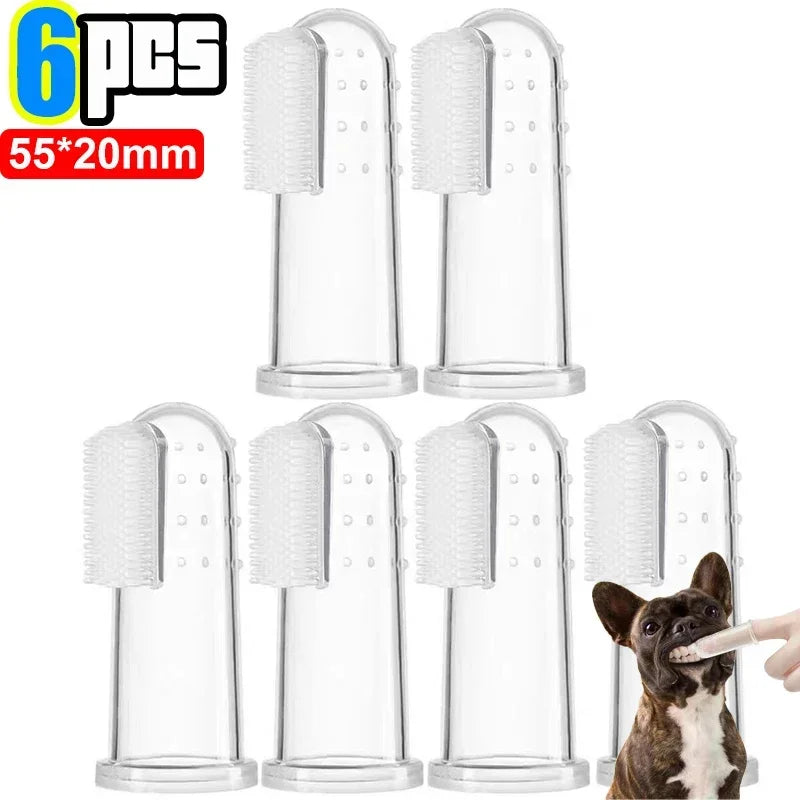 Silicone Finger Toothbrush – Soft Pet Dental Tool for Cat and Dog Teeth Care