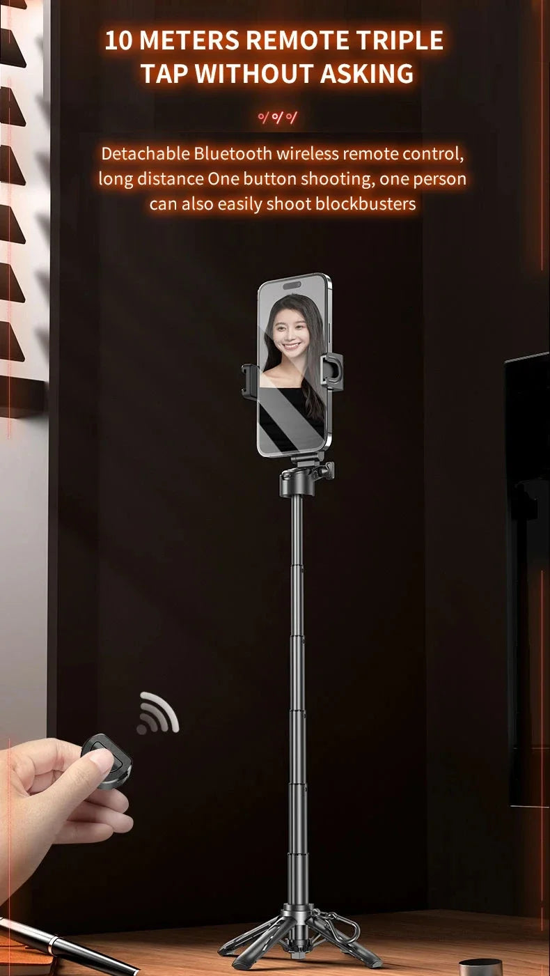 Portable Bluetooth Selfie Stick – Telescopic Tripod for Travel Photography