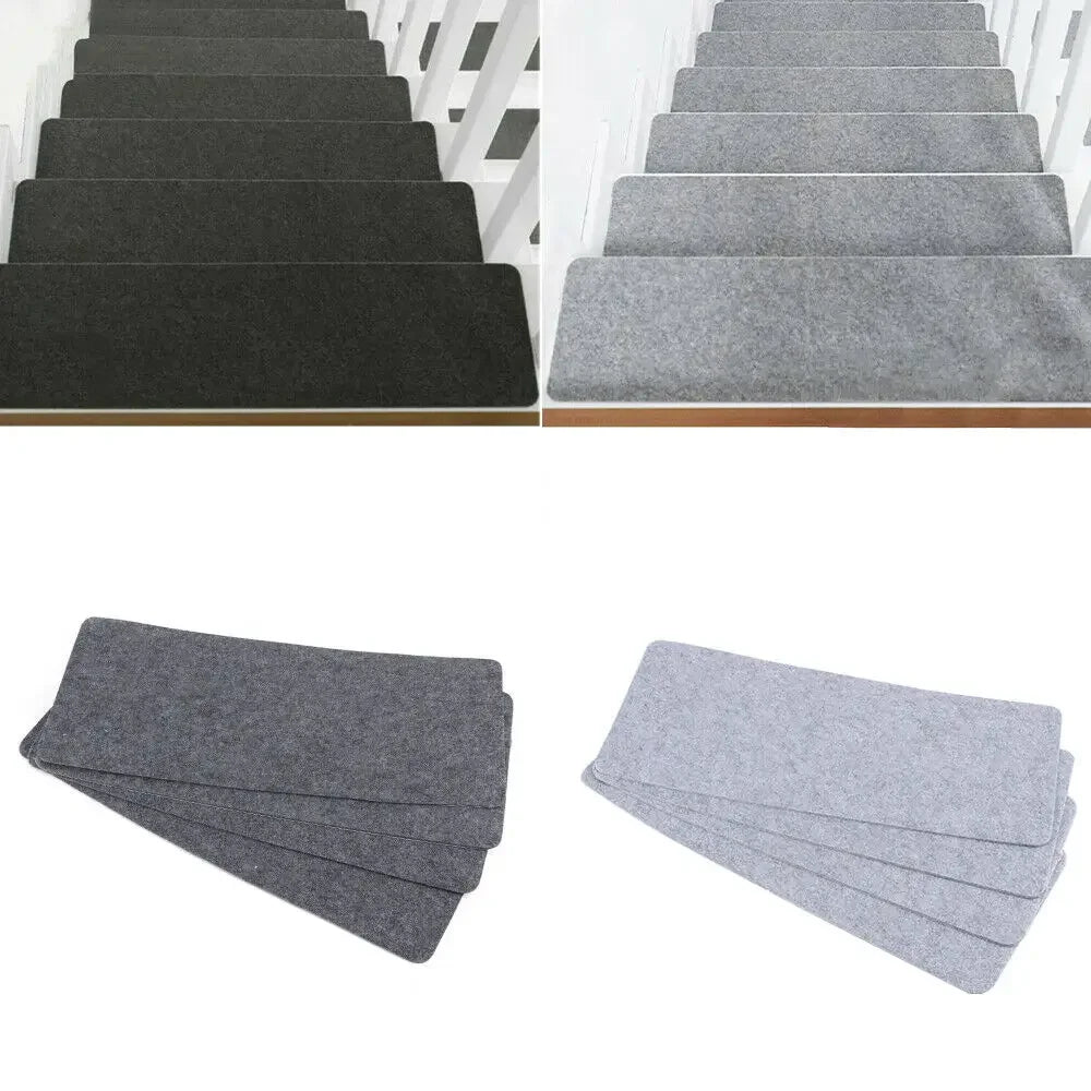 Self-Adhesive Carpet Stair Treads – Non-Slip Safety Pads for Home Flooring