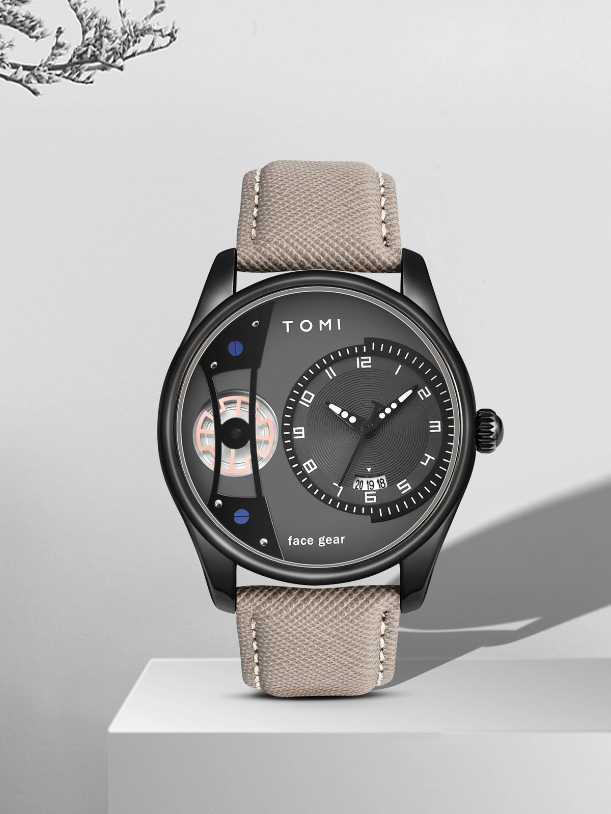 Minimalist Quartz Watch – Luxury Double Strap Set for Business Gift