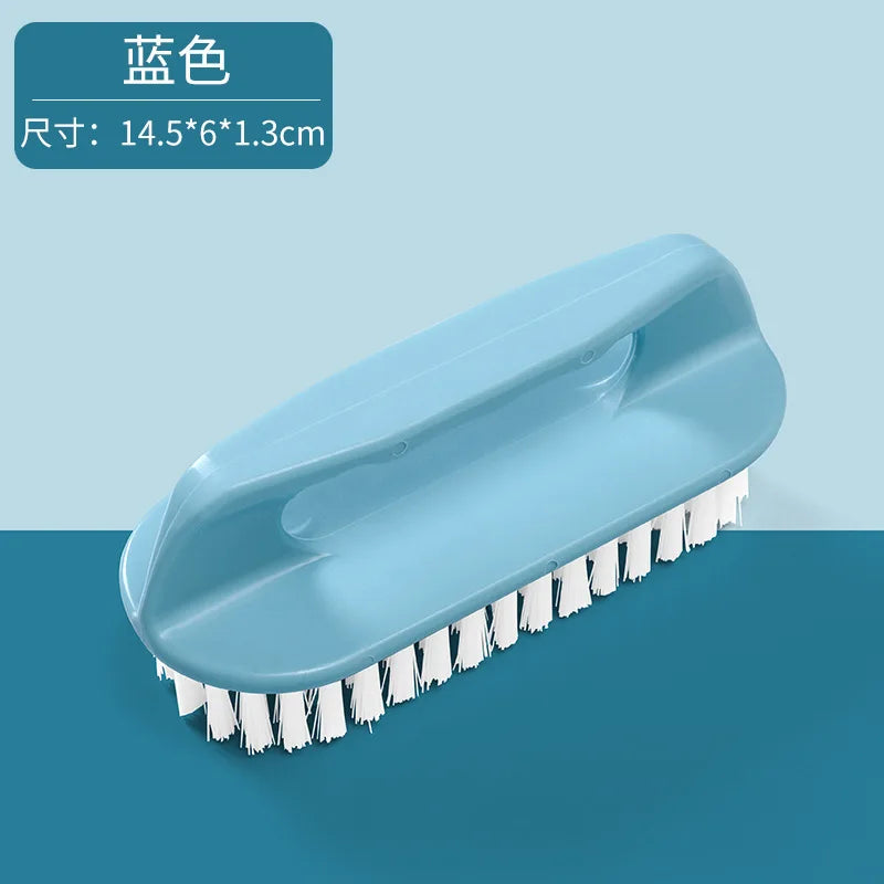 Hard Bristle Laundry Brush – Plastic Scrubbing Tool for Shoes and Clothes