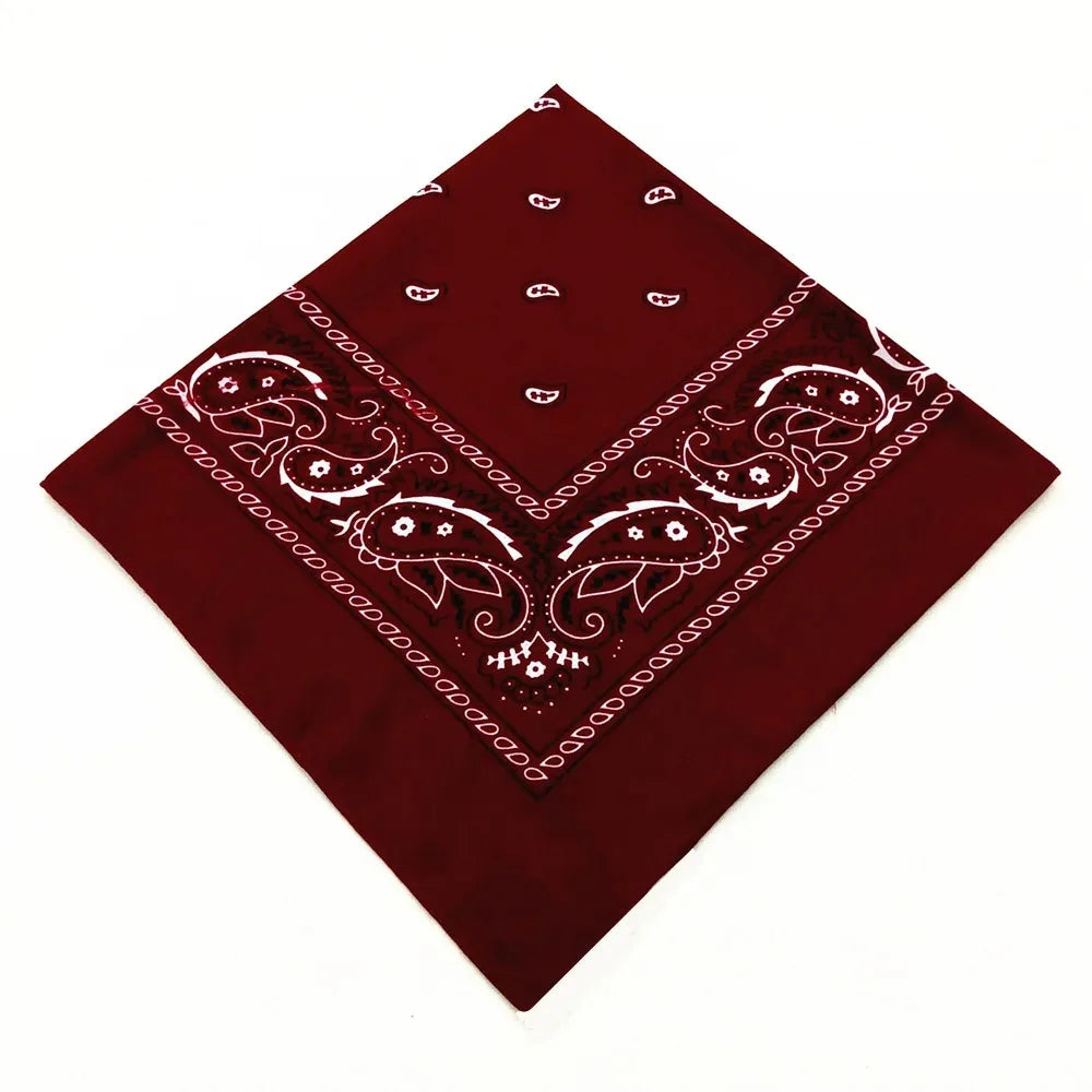 Paisley Bandana Headband – Unisex Cowboy Biker Accessory for Sports
