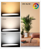 LED Ceiling Light – Wood Grain Golden Finish for Kitchen and Bedroom