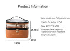 Portable Waterproof Makeup Bag – Large Capacity Travel Organizer for Toiletries