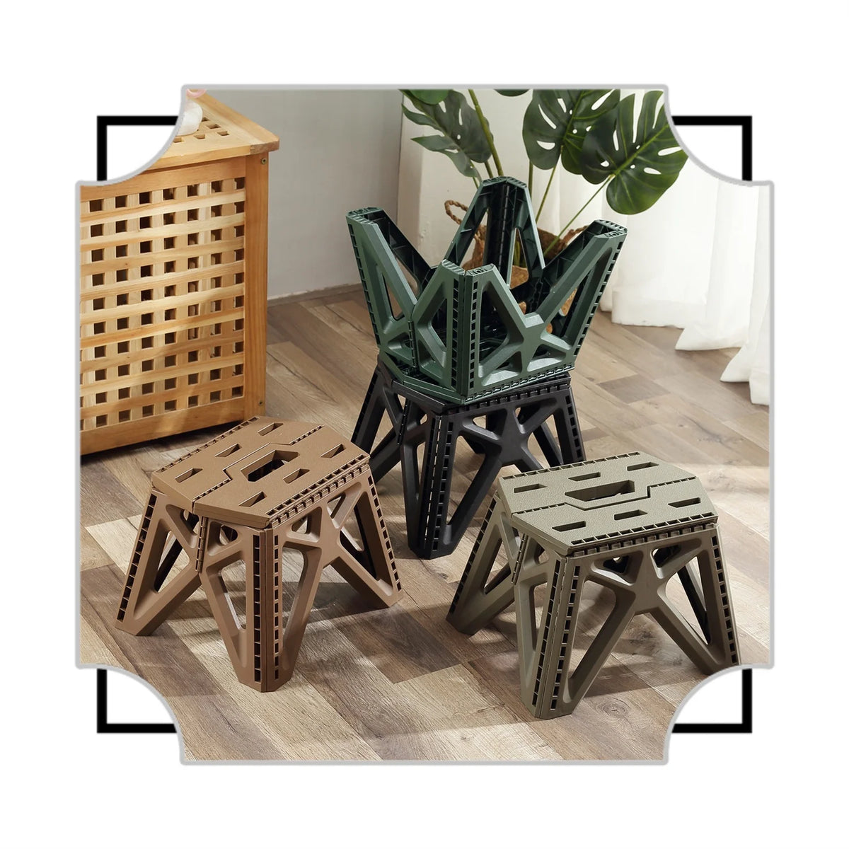 Portable Folding Stool – High Load Bearing Chair for Camping and Fishing