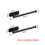 Stainless Steel Paper Towel Holder – Adhesive Wall Mount for Kitchen
