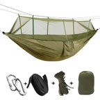 Portable Parachute Camping Hammock – Mosquito Net Bed for Outdoor Sleeping