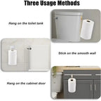 Wall Mounted Paper Towel Holder – Adhesive Bathroom Kitchen Organizer