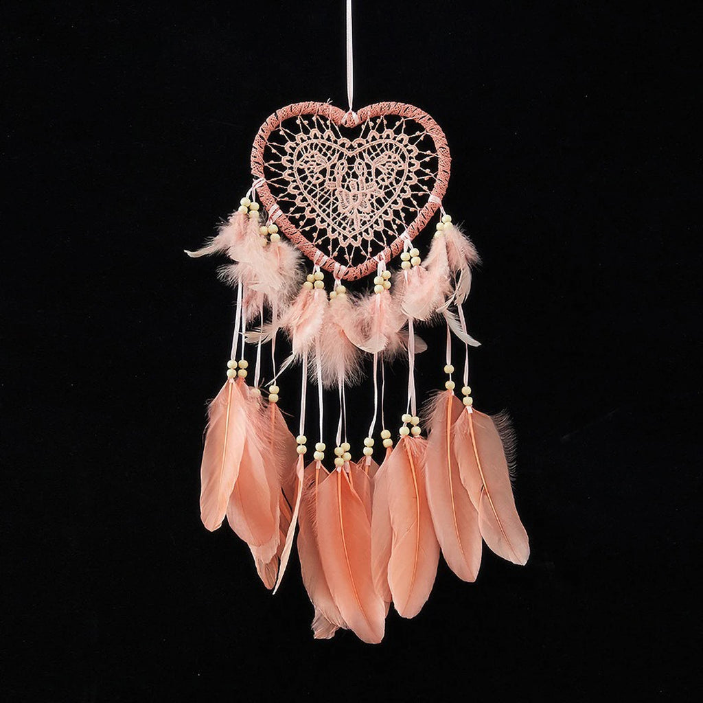 LED Heart Dreamcatcher – Hanging Nordic Ornament for Wedding Decor