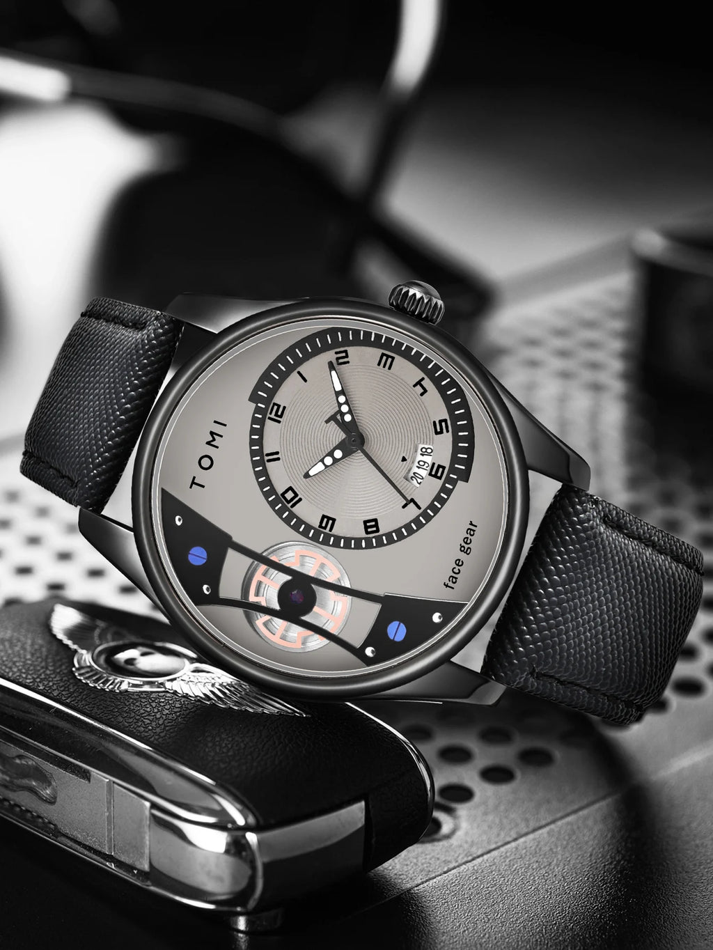 Minimalist Quartz Watch – Luxury Double Strap Set for Business Gift