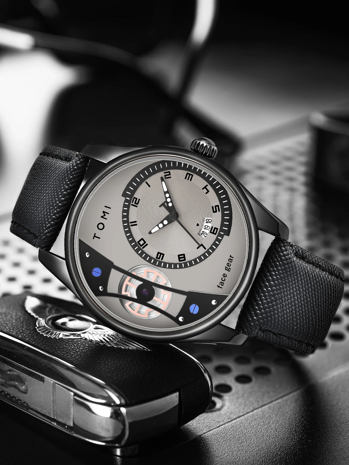 Minimalist Quartz Watch – Luxury Double Strap Set for Business Gift