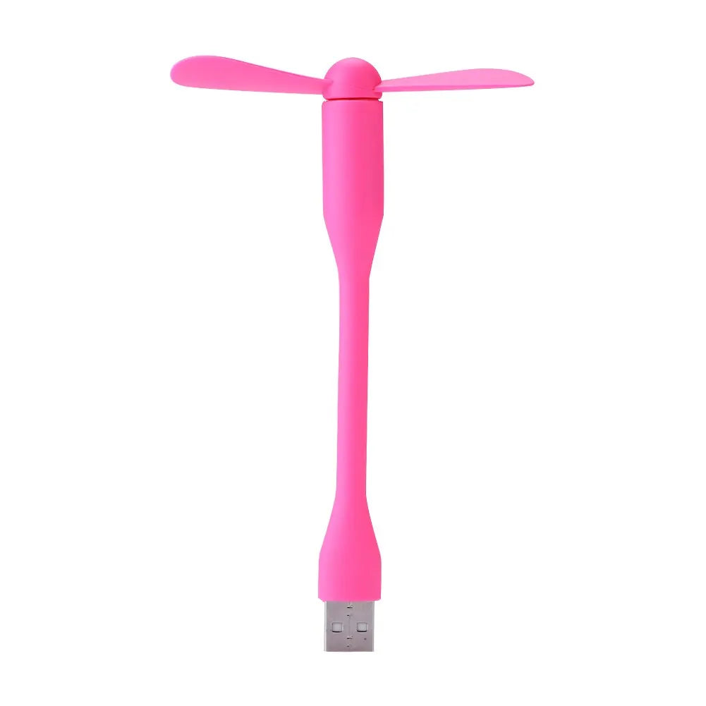 Portable Mini USB Fan – Flexible Bendable Cooling Gadget for Laptop and Travel