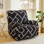 Printed Elastic Recliner Cover – Stretch Slipcover for Living Room Furniture