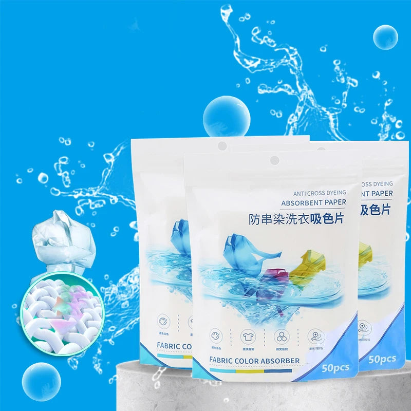 Color Absorption Laundry Sheets – Anti-Staining Paper for Washing Clothes