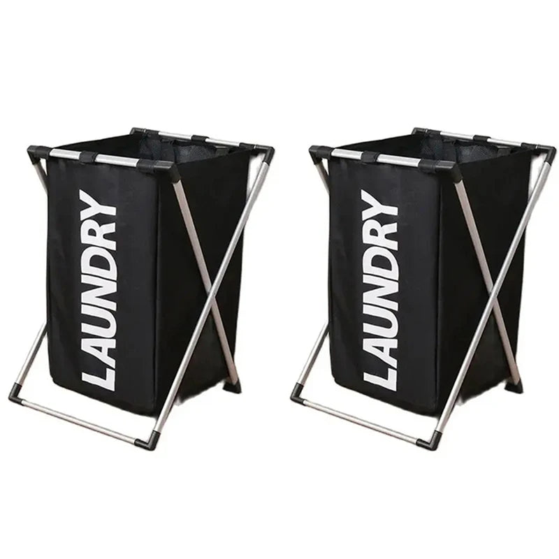 Large Foldable Laundry Basket – Waterproof Grid Organizer for Clothes and Toys