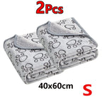 Soft Fluffy Pet Blanket – Cartoon Paw Print for Dogs and Cats