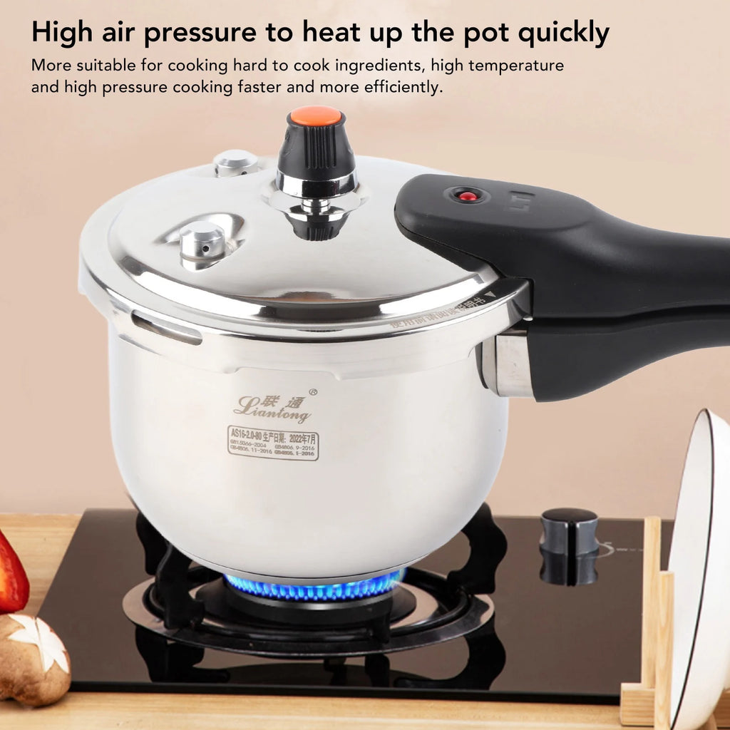 Stainless Steel Pressure Cooker – Explosion Proof Pot for Kitchen Cooking