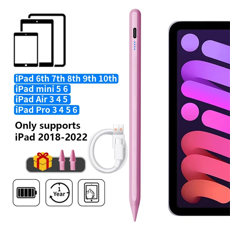 Stylus Pen – Palm Rejection and Power Display for iPad Pro Air Mini