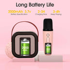 Portable Karaoke Speaker – RGB Wireless System for Kids Family Singing