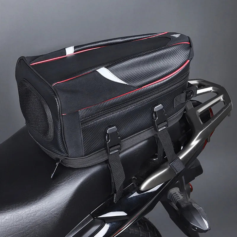 Waterproof Motorcycle Tail Bag – Large Capacity Luggage for Travel