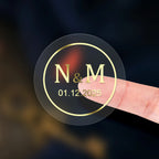 Transparent Gold Waterproof Custom Labels – Elegant Stickers for Packaging