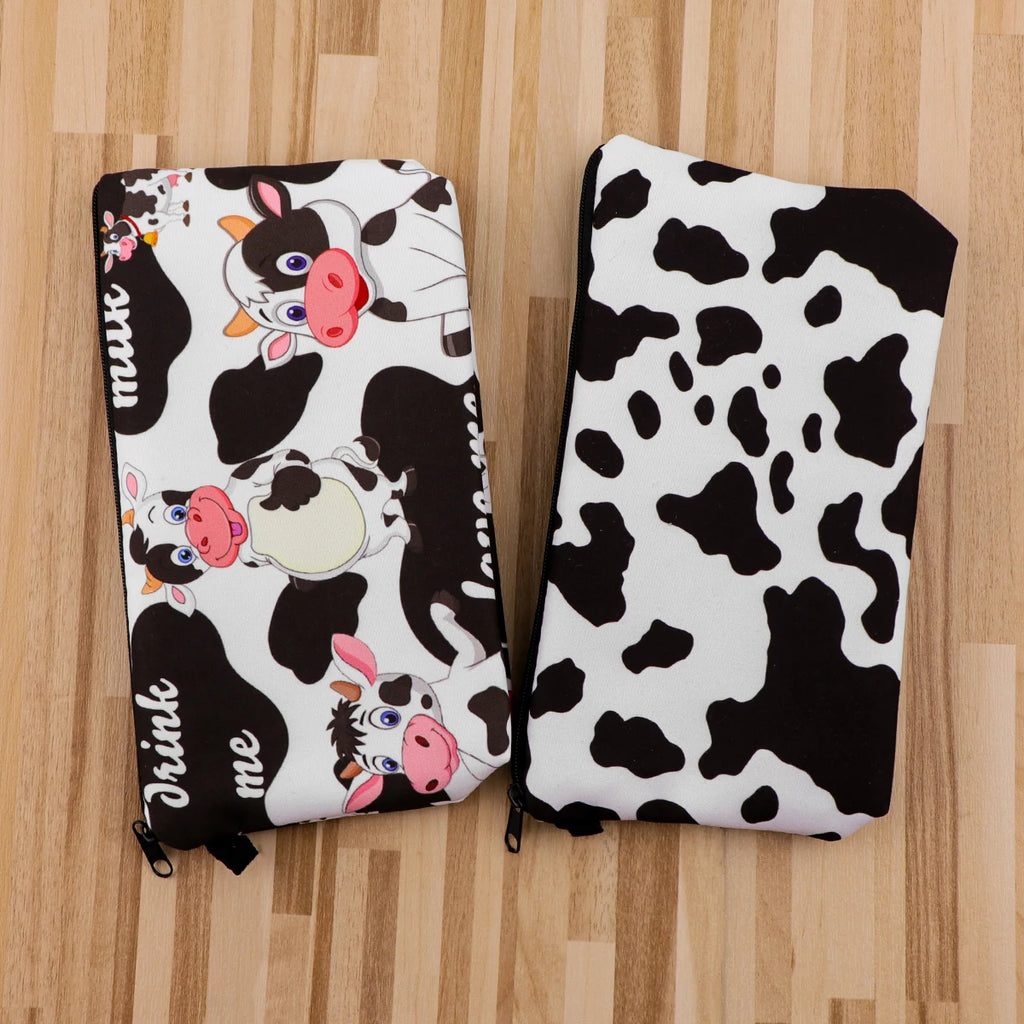 Large Animal Makeup Bag – Flamingo Cat Print Organizer for Travel Cosmetics
