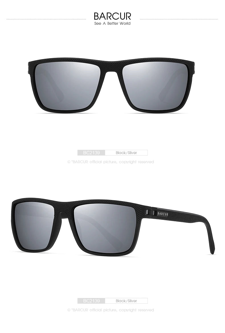 Polarized TR90 Sports Sunglasses – Lightweight UV Protection for Outdoor Men Women