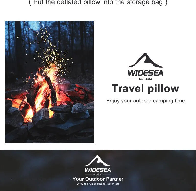 Portable Inflatable Camping Pillow – Compressible Air Cushion for Outdoors