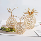 Crystal Rhinestone Apple Ornament – Sparkling Miniature Decor for Home