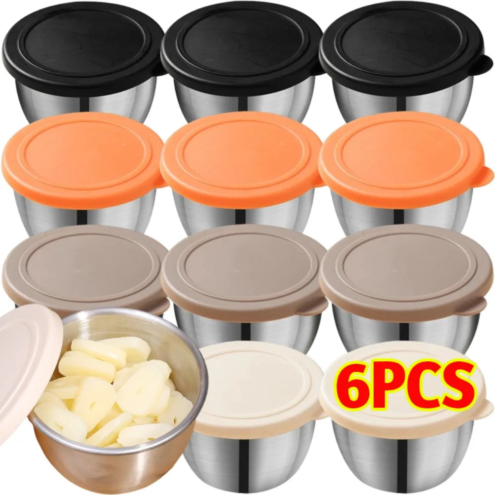Stainless Steel Sauce Cup – Leakproof Dressing Container for Kitchen Lunch