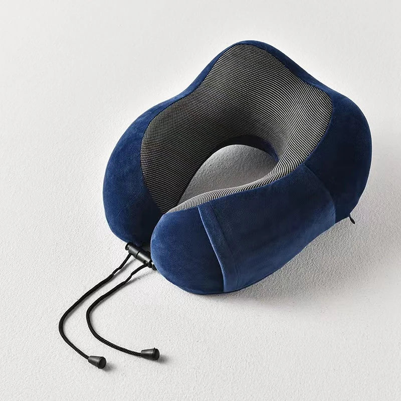 U-Shaped Memory Foam Neck Pillow – Cervical Orthopedic Support for Travel
