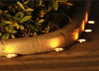 Solar LED Disk Lights – Waterproof Outdoor Landscape Path Lighting for Garden