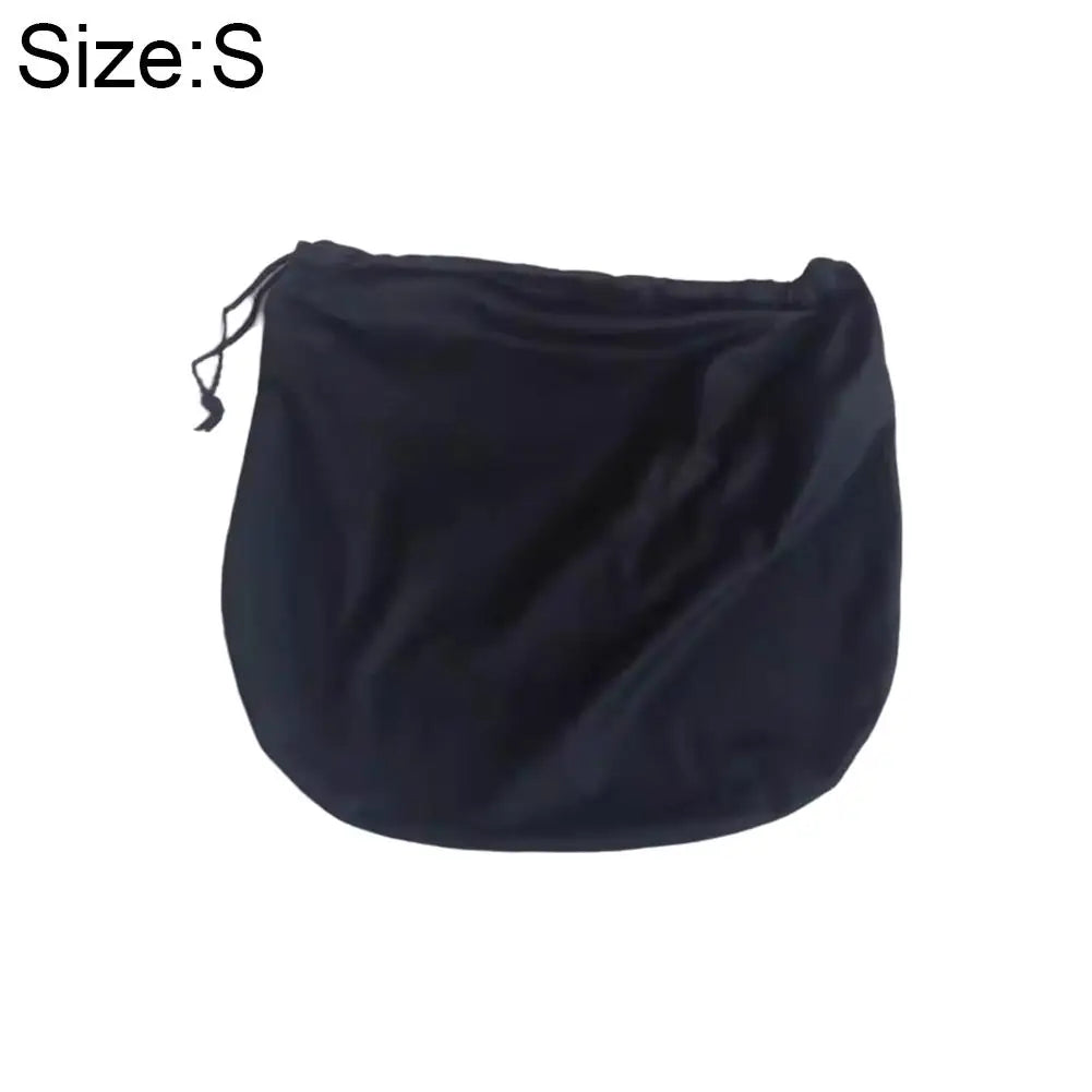 Plush Motorcycle Helmet Bag – Soft Drawstring Protective Carrier for Cycling