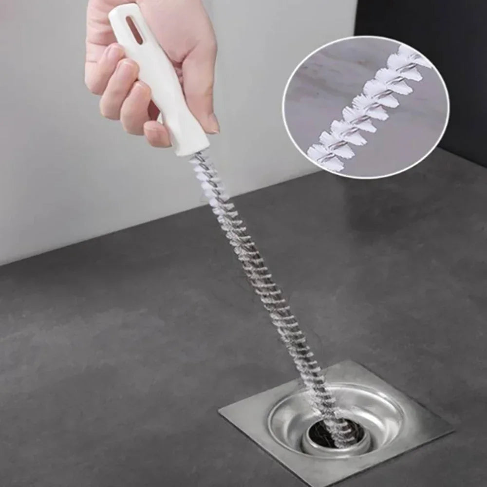 Bendable Sink Drain Brush – Flexible Clog Remover for Bathroom and Kitchen