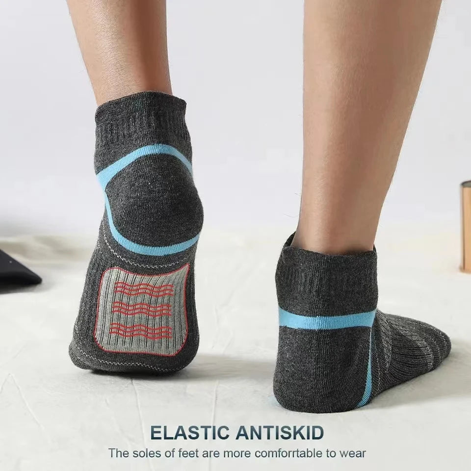 Breathable Cotton Ankle Socks – Men's Athletic Gear for Summer Outdoor Sports
