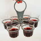 Portable Six Cup Holder – Rotating Folding Tray for KTV and Parties