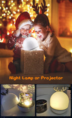 Rotating Galaxy Music Projector – Bluetooth LED Night Light for Kids Bedroom