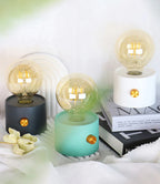 Retro LED Battery Powered Bulb Lamp – Portable Desktop Light for Bedroom Decor