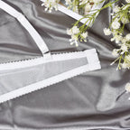 Lace Bra and Panty Set – Transparent Ruffle Lingerie for Sexy Boudoir Outfit