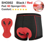Padded Cycling Underwear – 5D Gel Shockproof Shorts for MTB Road Bike