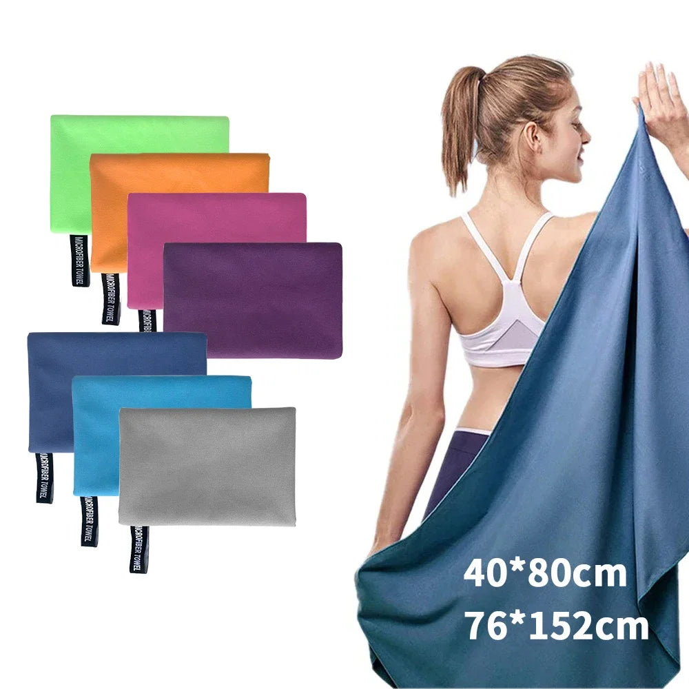 Ultra-Absorbent Microfiber Towel – Quick-Drying Compact Gear for Sports and Outdoors