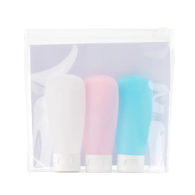 Refillable Squeeze Bottle Kit – Portable Travel Containers for Toiletries